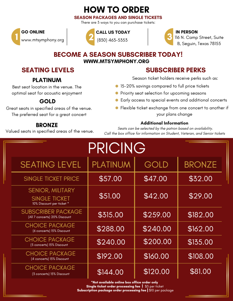 2627 Ticket Pricing Page